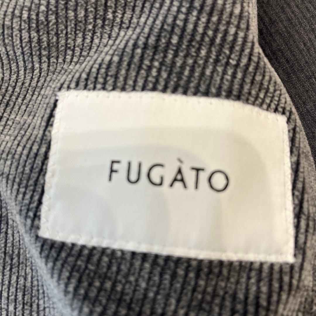 FUGATO グレー コーデュロイ ダブルブレストジャケット