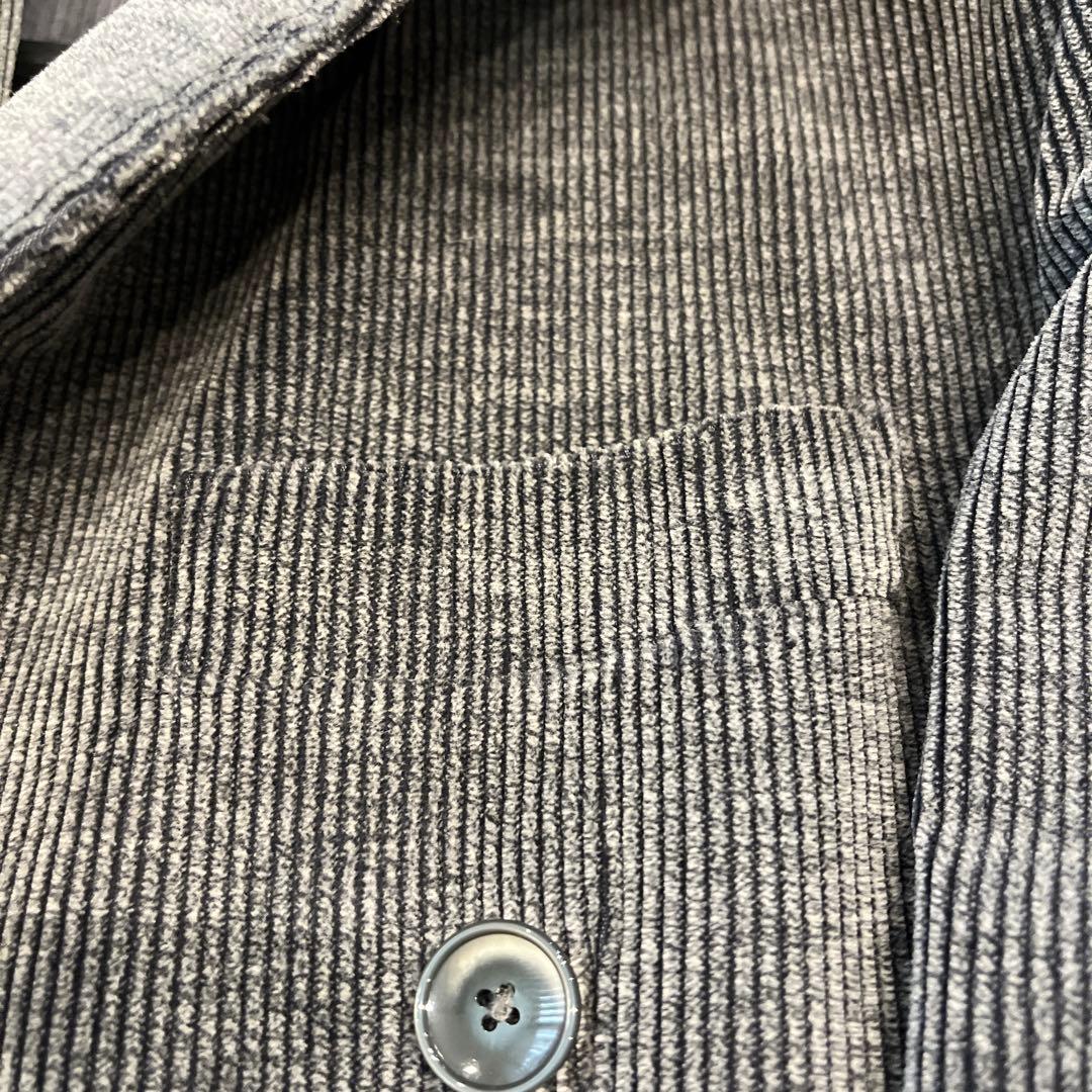 FUGATO グレー コーデュロイ ダブルブレストジャケット