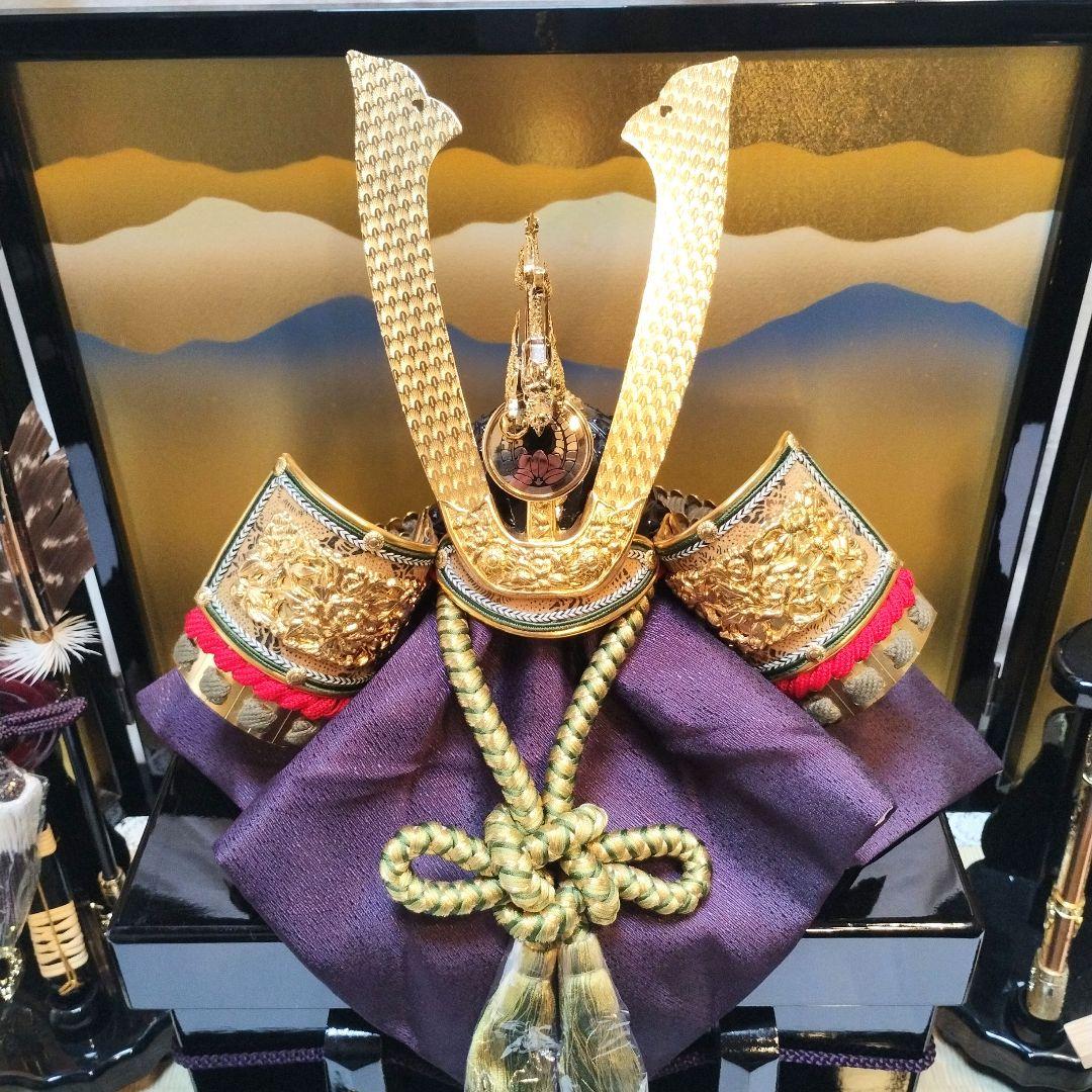 【美品】秀月の兜飾り一式　五月人形　端午の節句　子供の日