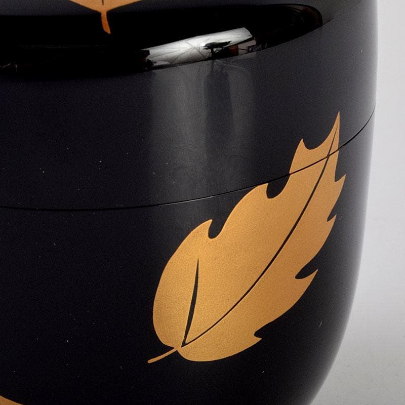 茶道具　道場宗廣作　柊蒔絵　中棗　共箱　C　8895