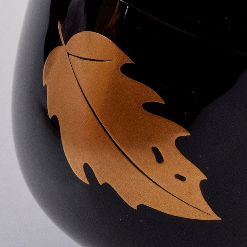 茶道具　道場宗廣作　柊蒔絵　中棗　共箱　C　8895