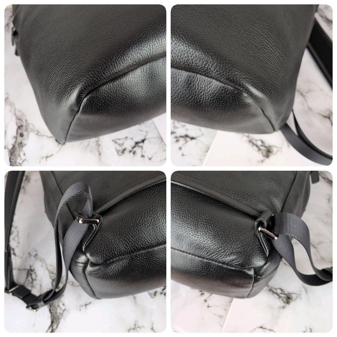 【極美品】コールハーン☆現行　A4　シボ革　2室　収納ポケット多　ビジネス