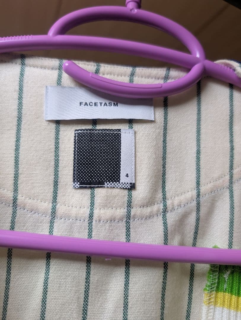 ゆ*ル様 facetasm 18AW ストライプベースボールシャツ TAKUYA