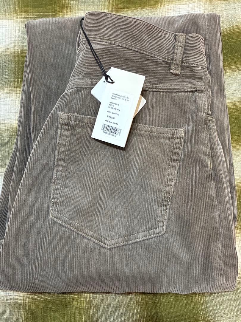 パンツ AURALEE CORDUROY WIDE 5P PANTS