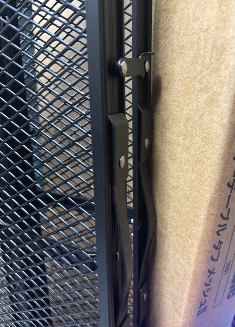 新品 ogawa 3ハイ&ローテーブル タフメッシュII 高さ3段階 耐熱 黒