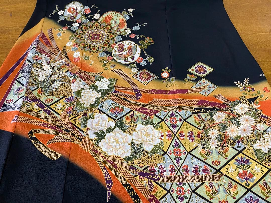 3216 着物　留袖　リメイク　ドレス　ワンピース