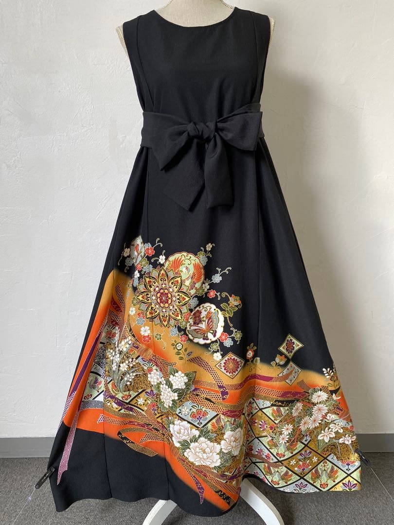 3216 着物　留袖　リメイク　ドレス　ワンピース