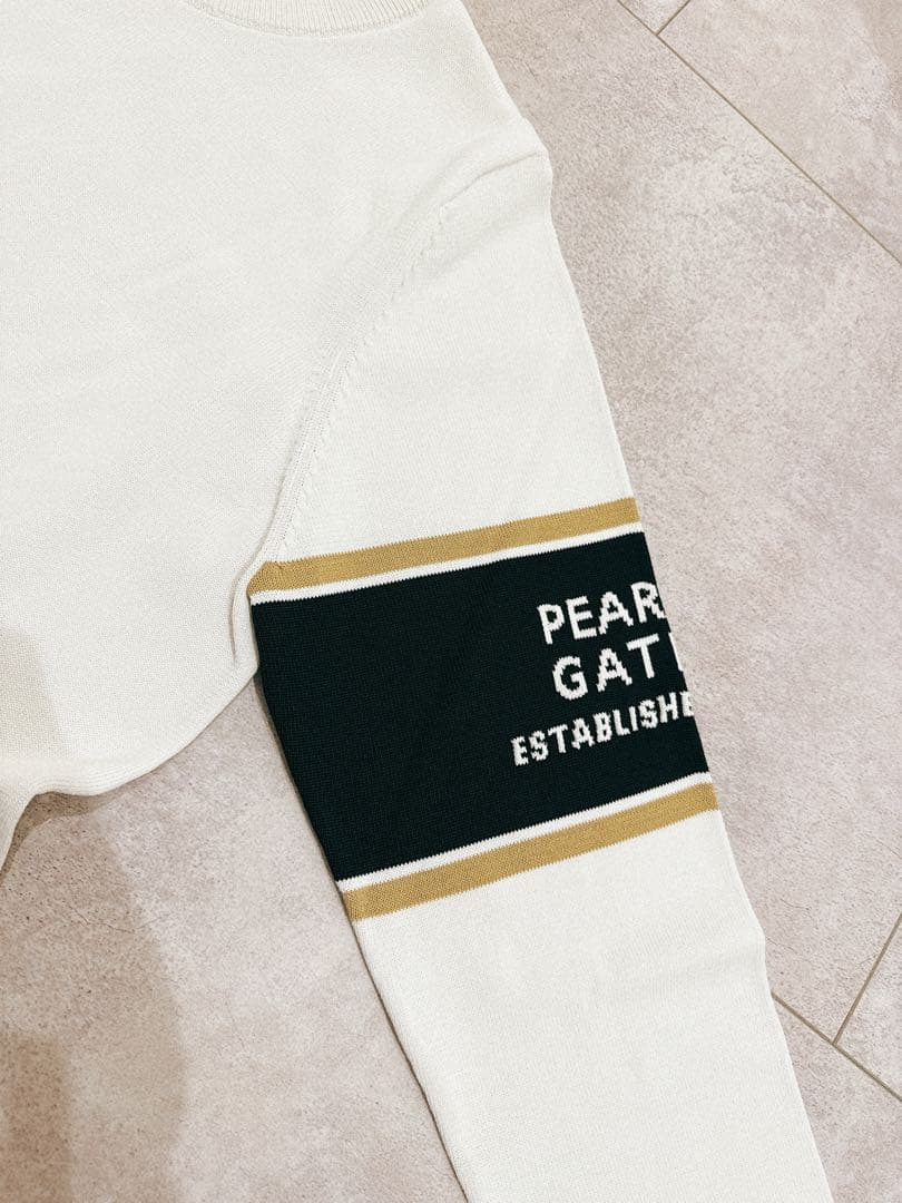 PEARLY GATES ホワイト 長袖セーター サイズ0