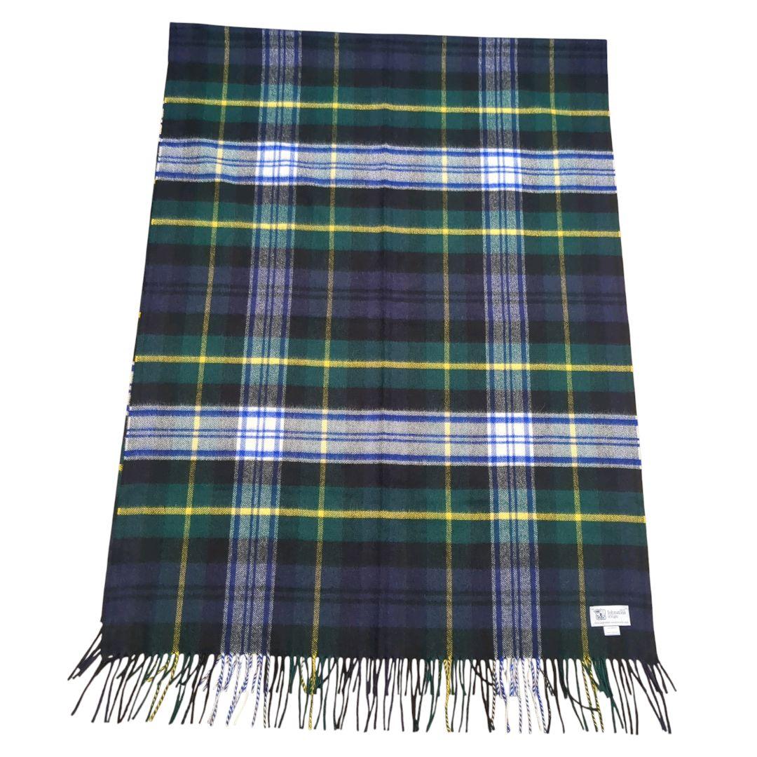 【未使用級】ジョンストンズ ドレスゴードン 大判ストール カシミヤ マフラー