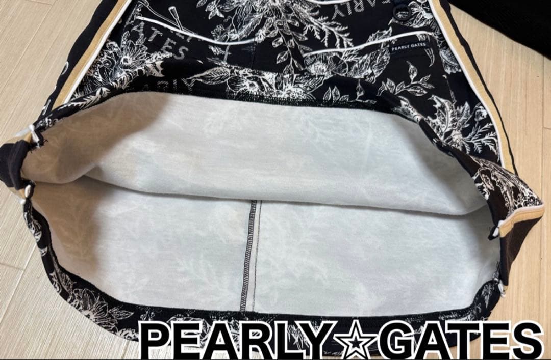 パーリーゲイツ　花柄　スカート　ダンボールニット　サイズ１