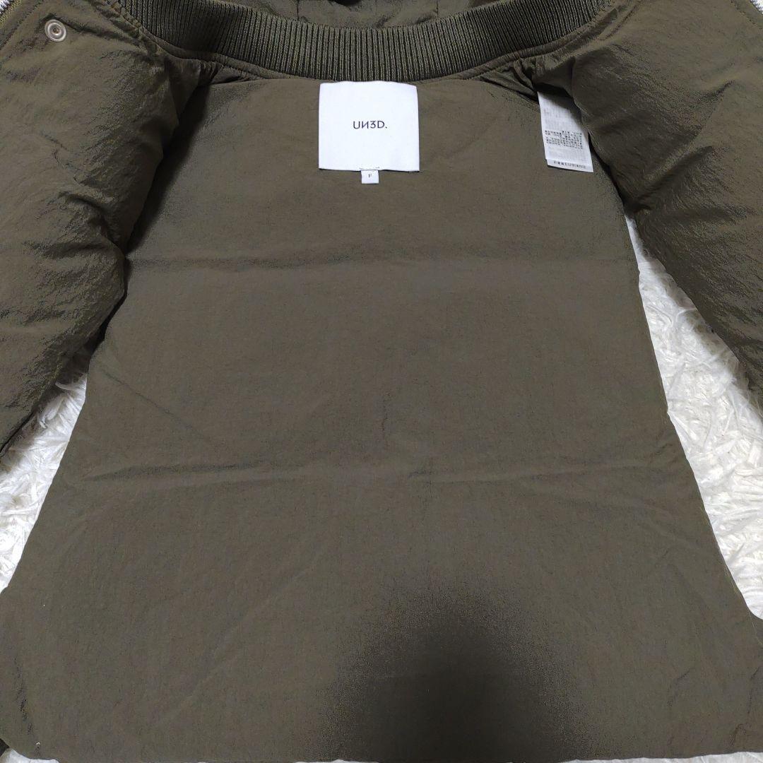 UN3D.　ダウンショートベスト　カーキ系　アンスリード