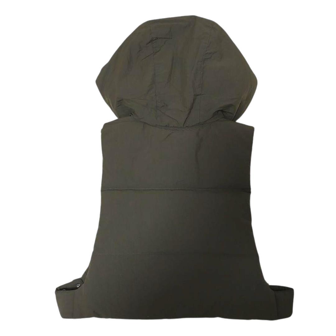 UN3D.　ダウンショートベスト　カーキ系　アンスリード