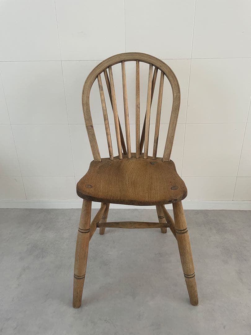 アンティークのダイニングチェア 剥離