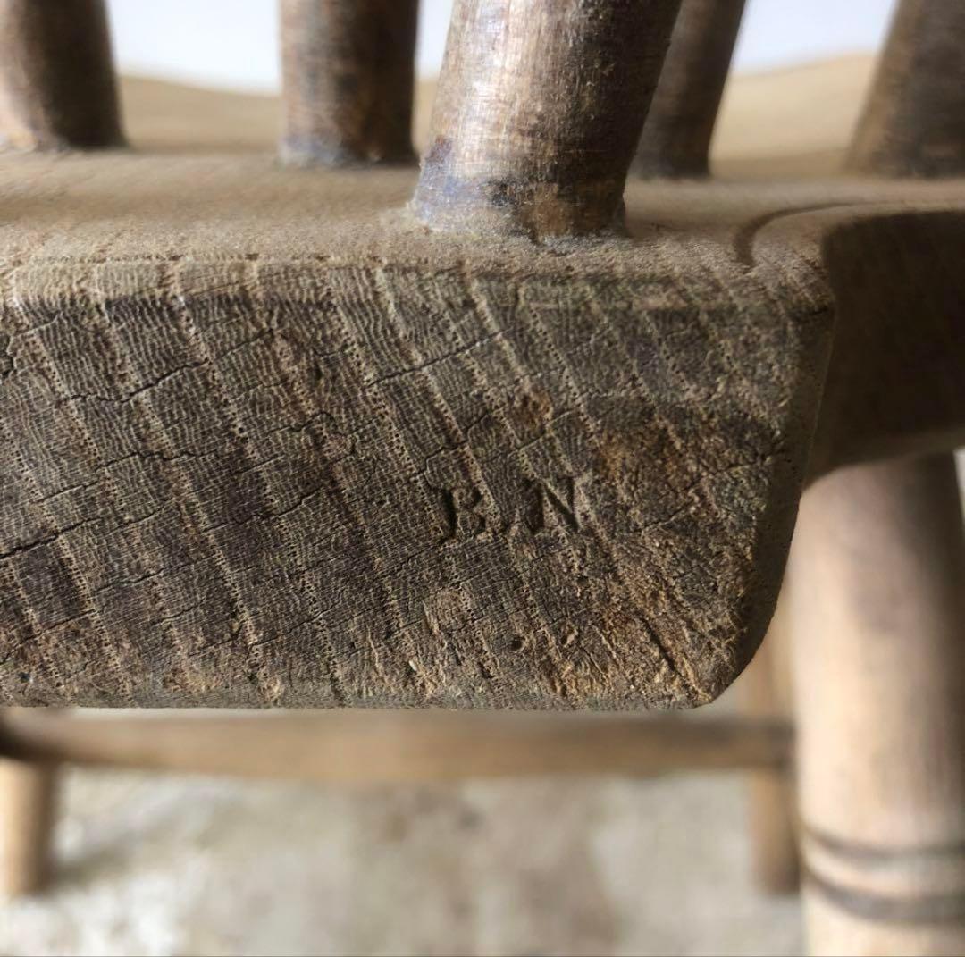 アンティークのダイニングチェア 剥離