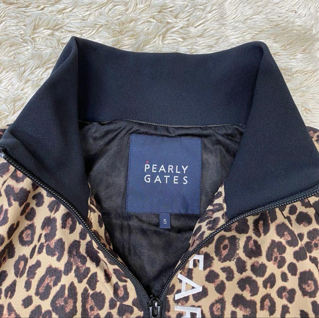 パーリーゲイツ　ゴルウェア　アウター　レオパード柄　5