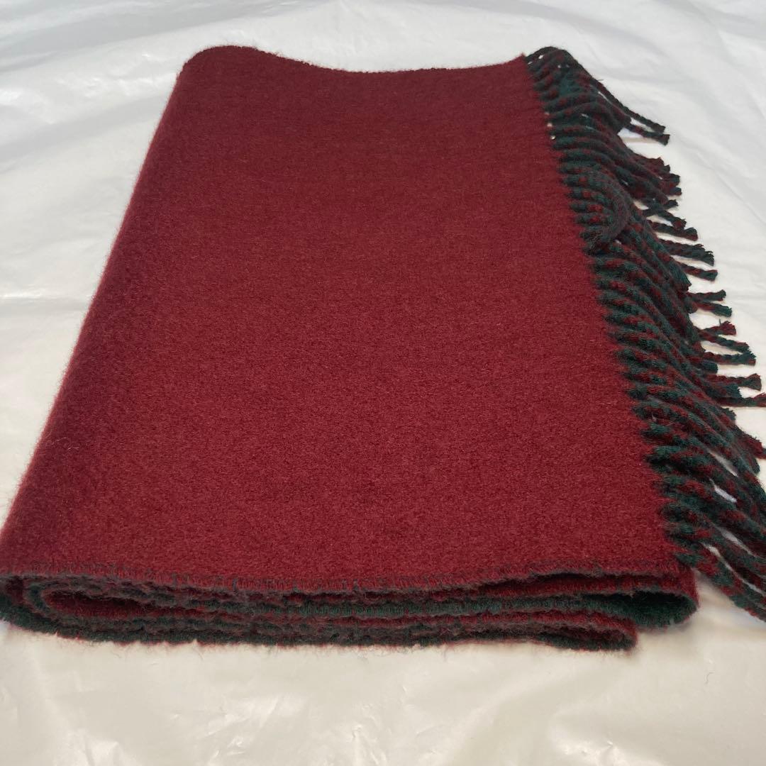 ジョンストンズ カシミヤ100％ 中判マフラー リバーシブル 国内正規品