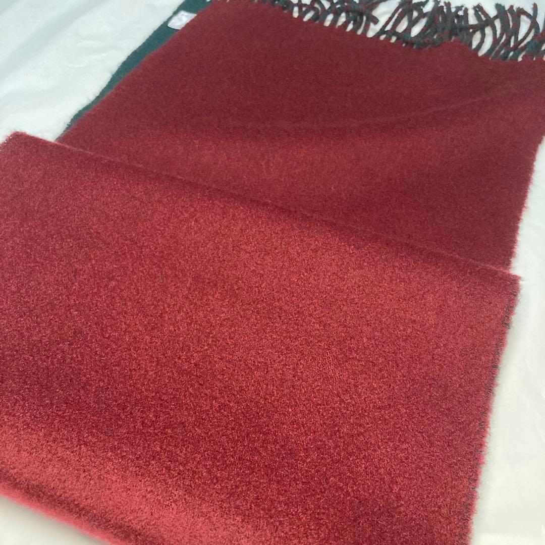 ジョンストンズ カシミヤ100％ 中判マフラー リバーシブル 国内正規品