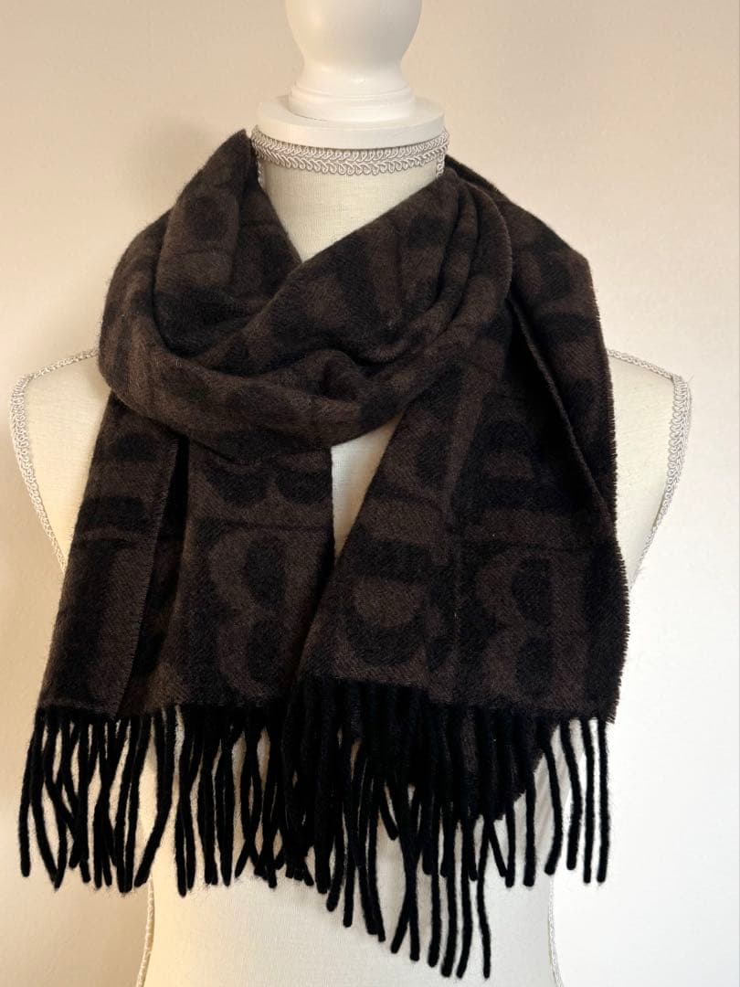 な*ん様 Burberry バーバリー　Bロゴ　マフラー　カシミヤ