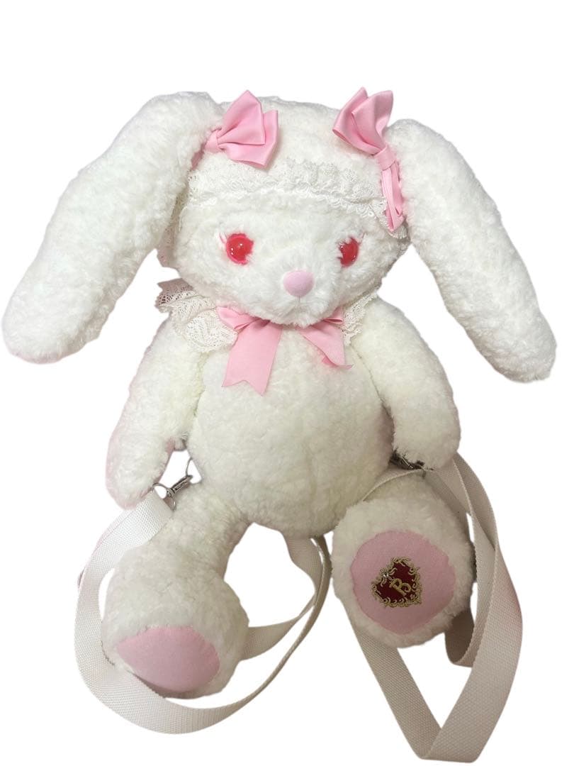 ♡BABY　うさくみゃ リュック 白ピンク　大♡