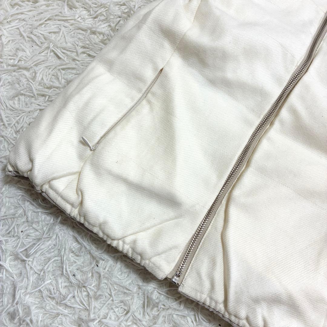 ANAYI✨良品　ダウンベスト　フォックスファー　フード　リバーシブル　きれカジ