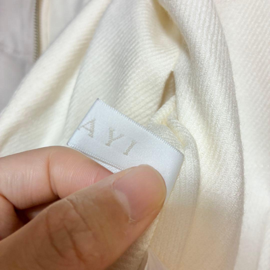 ANAYI✨良品　ダウンベスト　フォックスファー　フード　リバーシブル　きれカジ