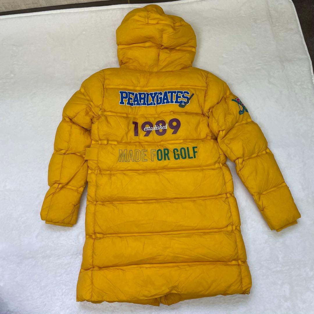 極美品　PEARLY GATES イエローダウンジャケット ダウンコート