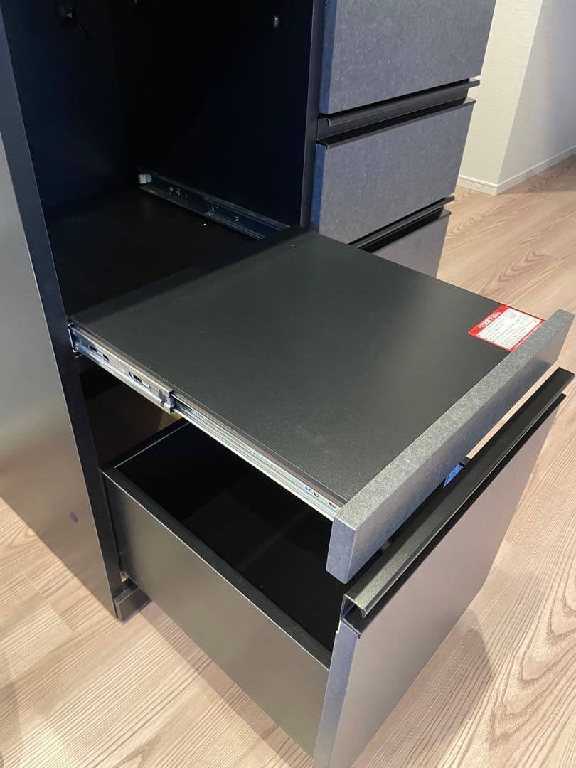 ニトリ リガーレ 組み合わせキッチンボード　ブラック