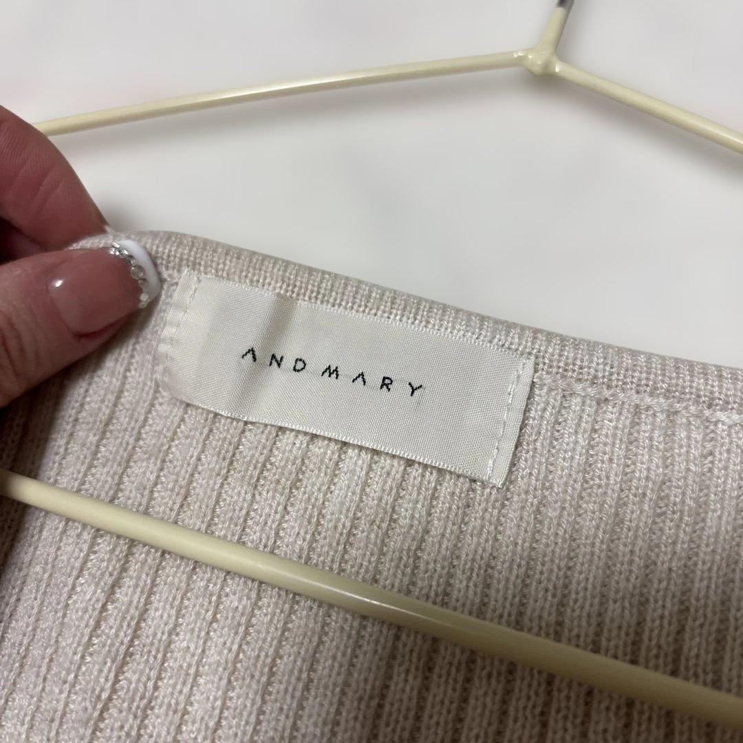 ANDMARY アンドマリー Brenda lace knit set ベージュ