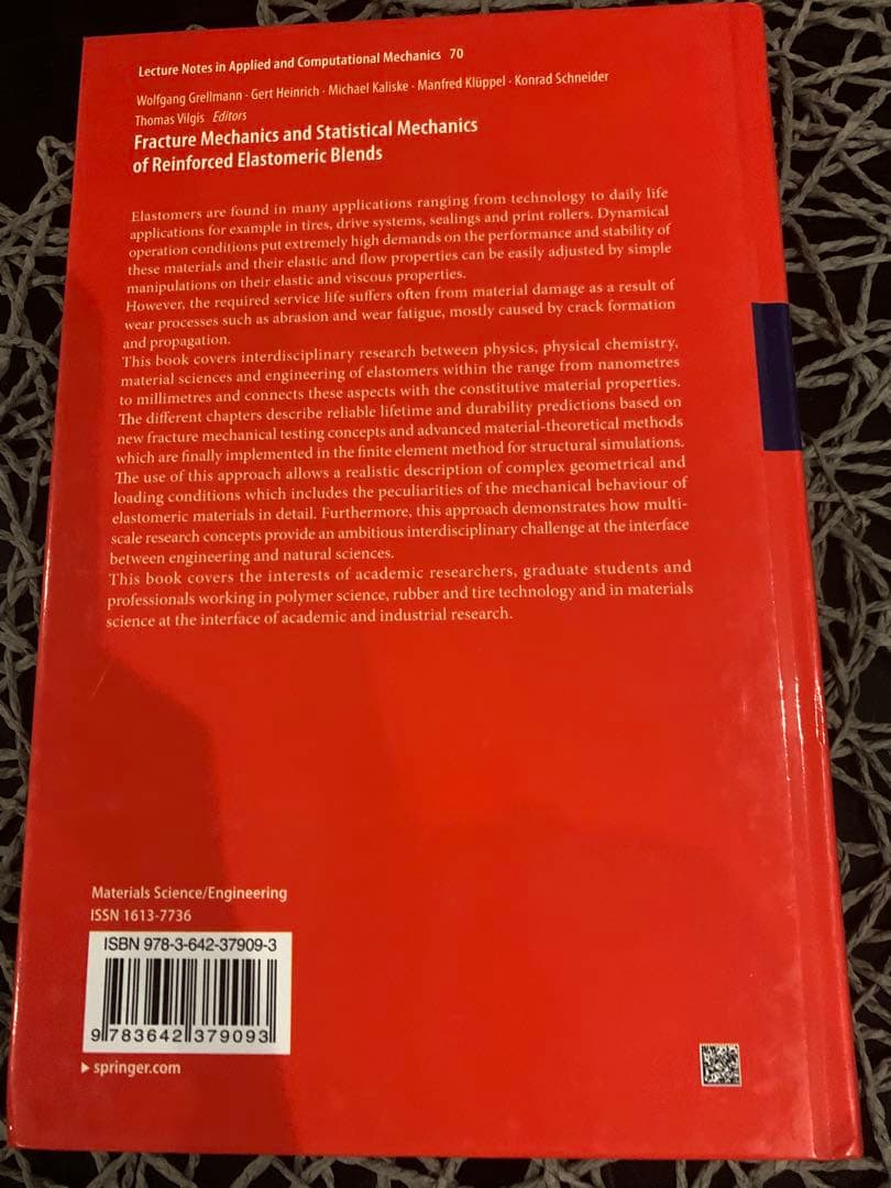 Fracture Mechanics and Statistical 洋書　レア