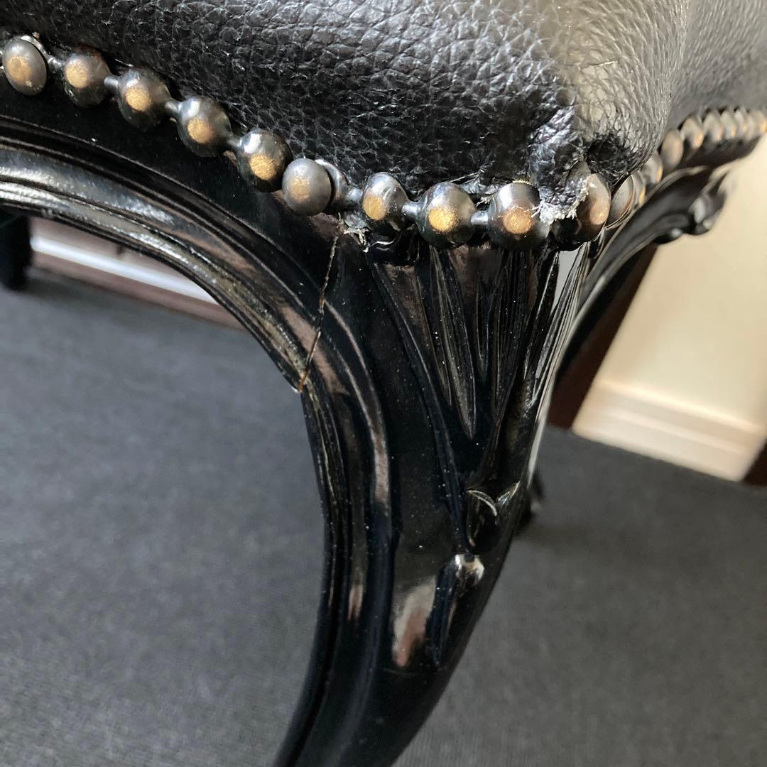 ロココ調　アンティーク 猫脚スツール