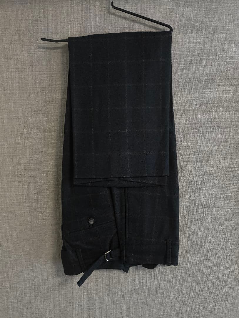 ブリティッシュメイド　ネイビー×グレーチェック　セレモニーパンツ
