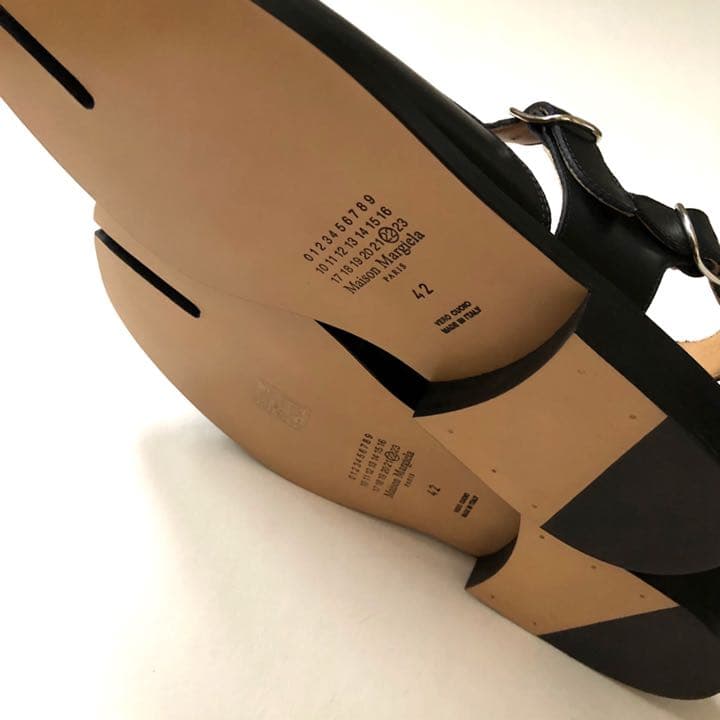 新品/42 メゾン マルジェラ TABI 足袋 タビ サンダル ブラック 黒