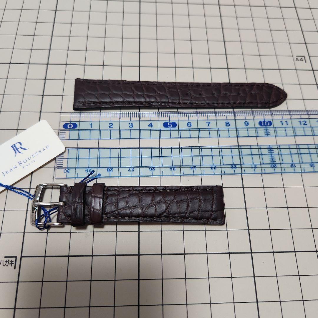 (新品未使用 大特価)ジャンルソー 既製品時計ベルト 18mm ブラウン③
