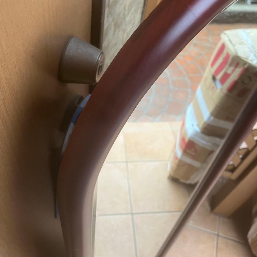 美品　塩川光明堂　スタンドミラー　全身鏡　姿見　ウォールミラー　ヨーロピアン