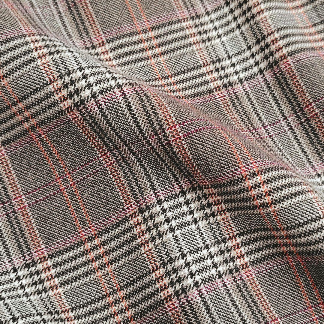 極美品✨ローズティアラ チェック柄 ワンピース パール 刺繍 大きいサイズ