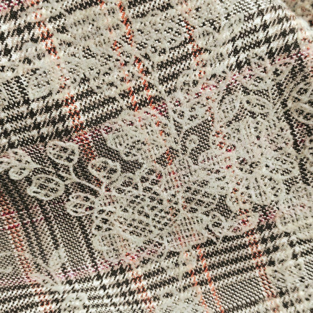 極美品✨ローズティアラ チェック柄 ワンピース パール 刺繍 大きいサイズ