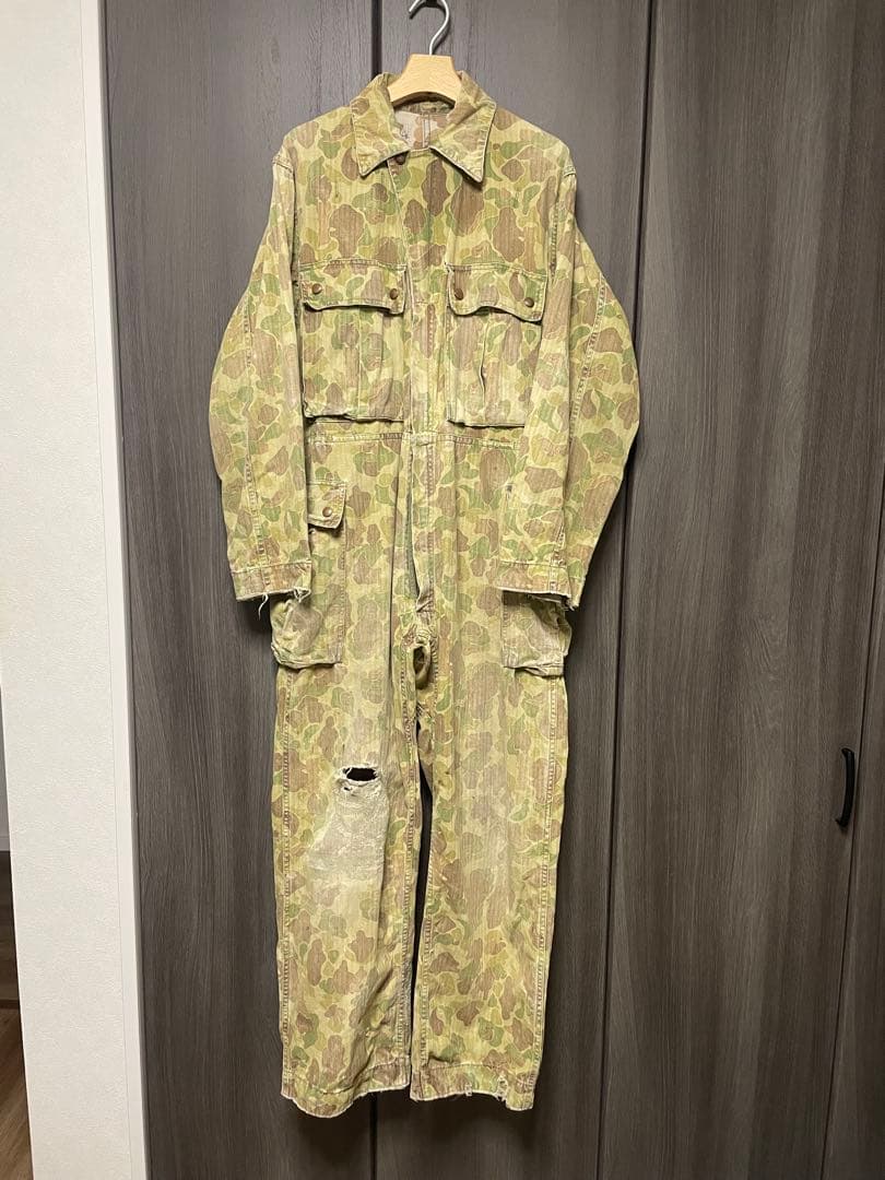 40’s USMC HBT フロッグスキンカモ オールインワン P-42