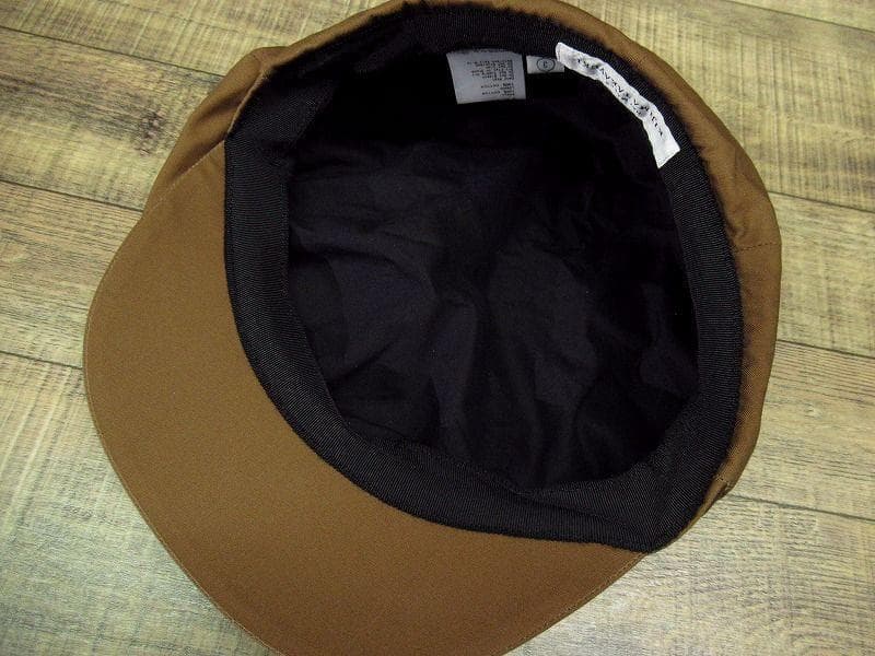 試着のみ キジマタカユキ E-007A コットンギャバジン キャスケット 茶 3