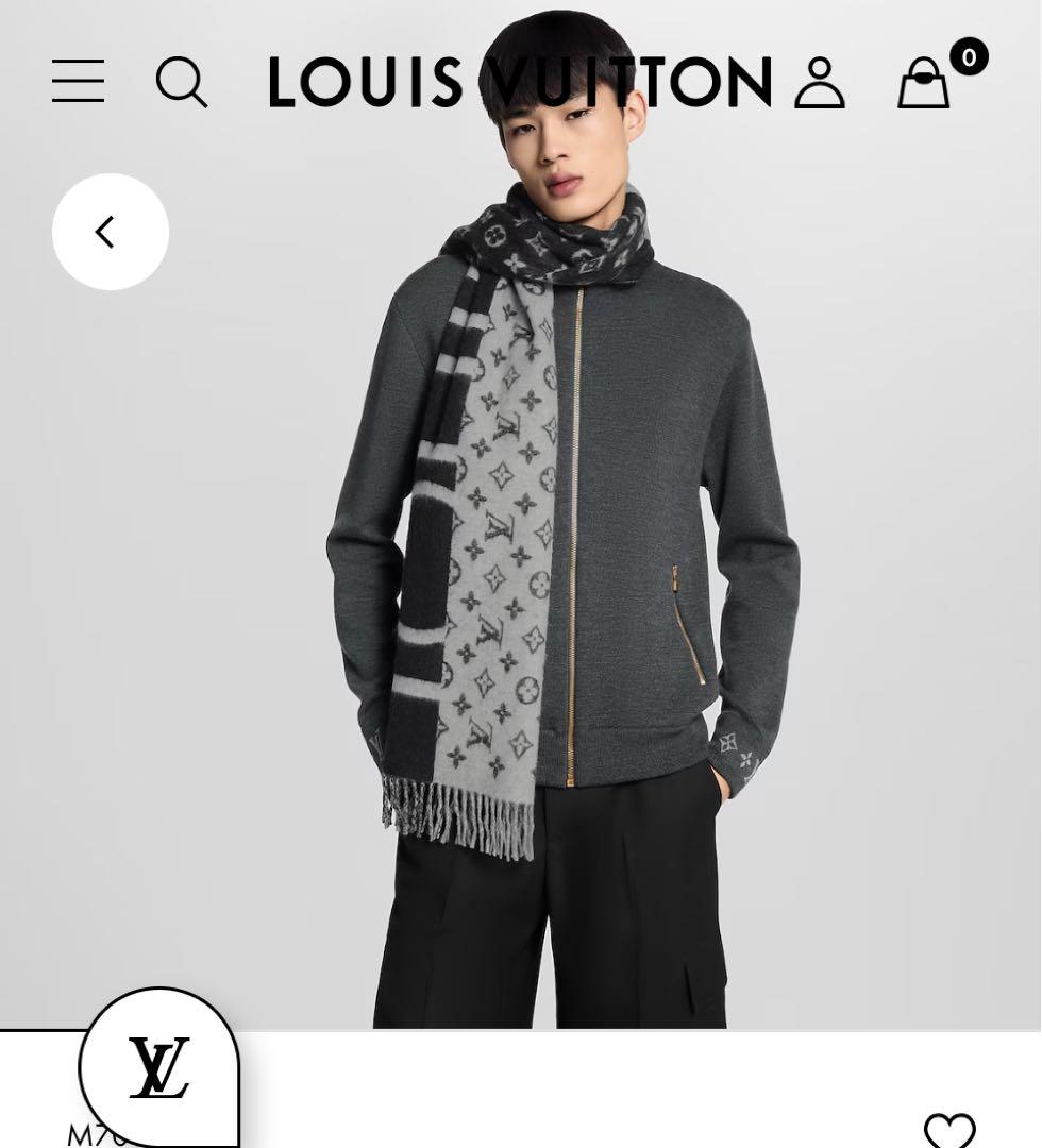 ルイヴィトン　カシミヤ　マフラーエシャルプ LVスプリット　リバーシブル