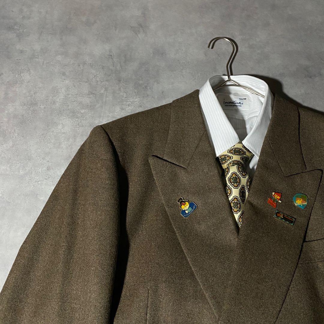 90s vintage レトロセットアップ スーツ ピンズ No.193成人式