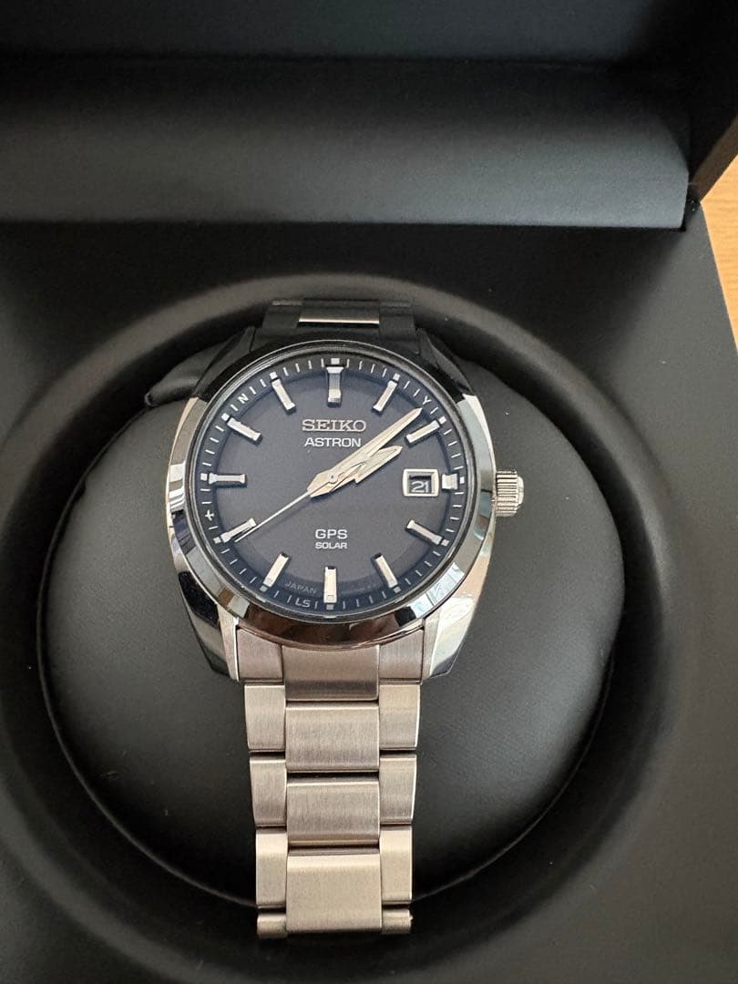 美品 SBXD005 ASTRON/アストロン 黒文字盤 ソーラーGPS衛星電波