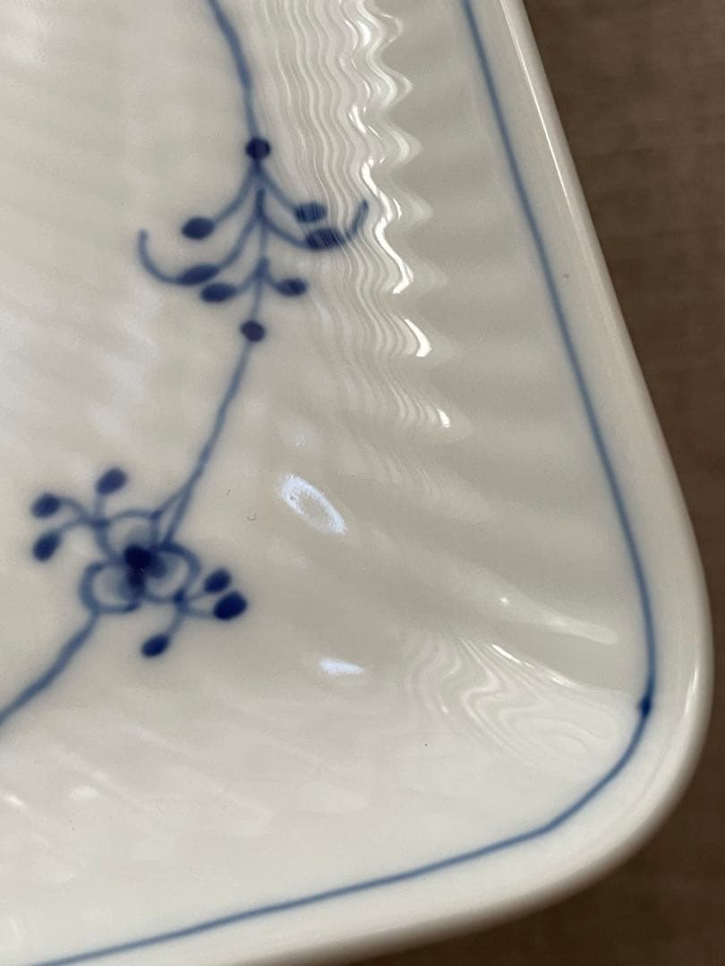 【新品】ロイヤルコペンハーゲン スクエアデイッシュ プレイン 20cm ２枚