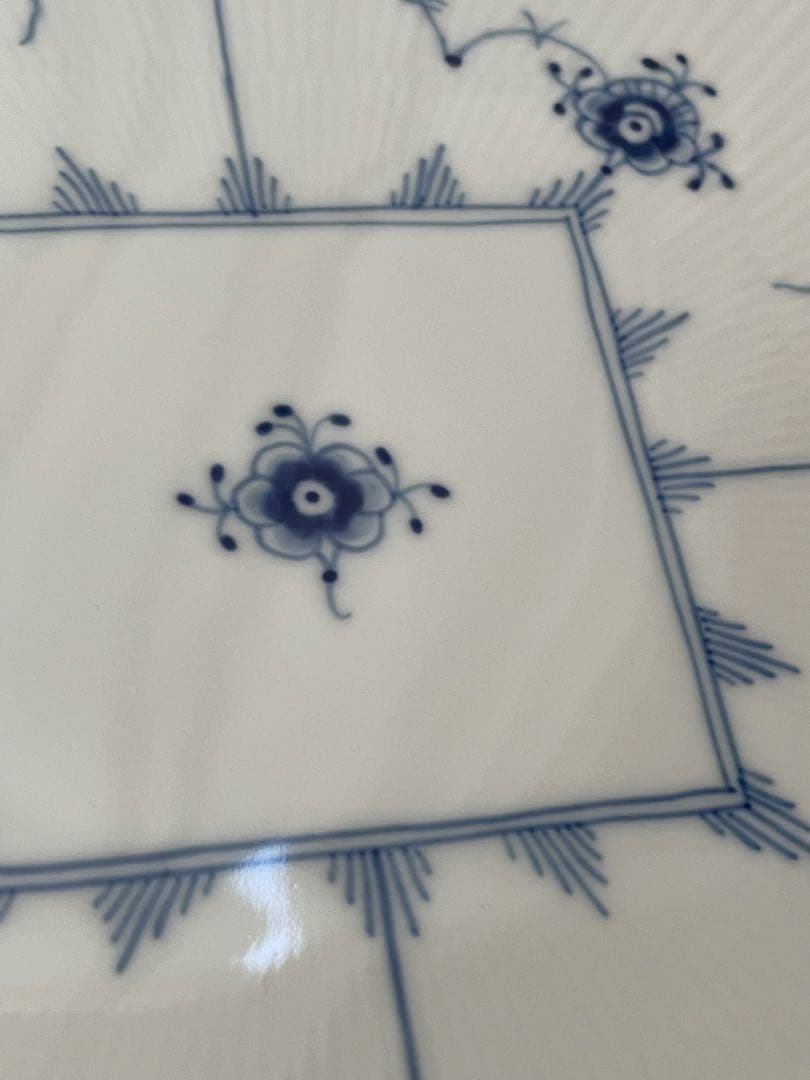 【新品】ロイヤルコペンハーゲン スクエアデイッシュ プレイン 20cm ２枚