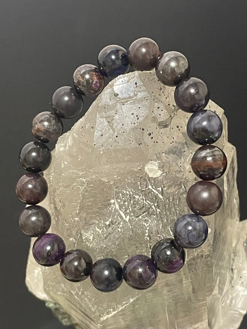 み 天然 スギライト ブレスレット 10〜11mm