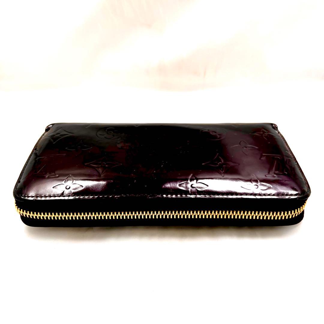 ルイヴィトン ヴェルニ アマラント ジッピーウォレット M93522 モノグラム