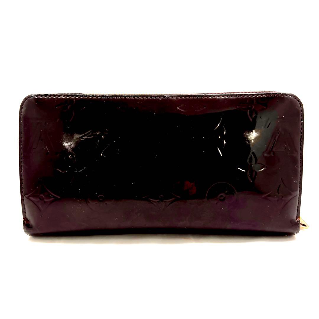 ルイヴィトン ヴェルニ アマラント ジッピーウォレット M93522 モノグラム