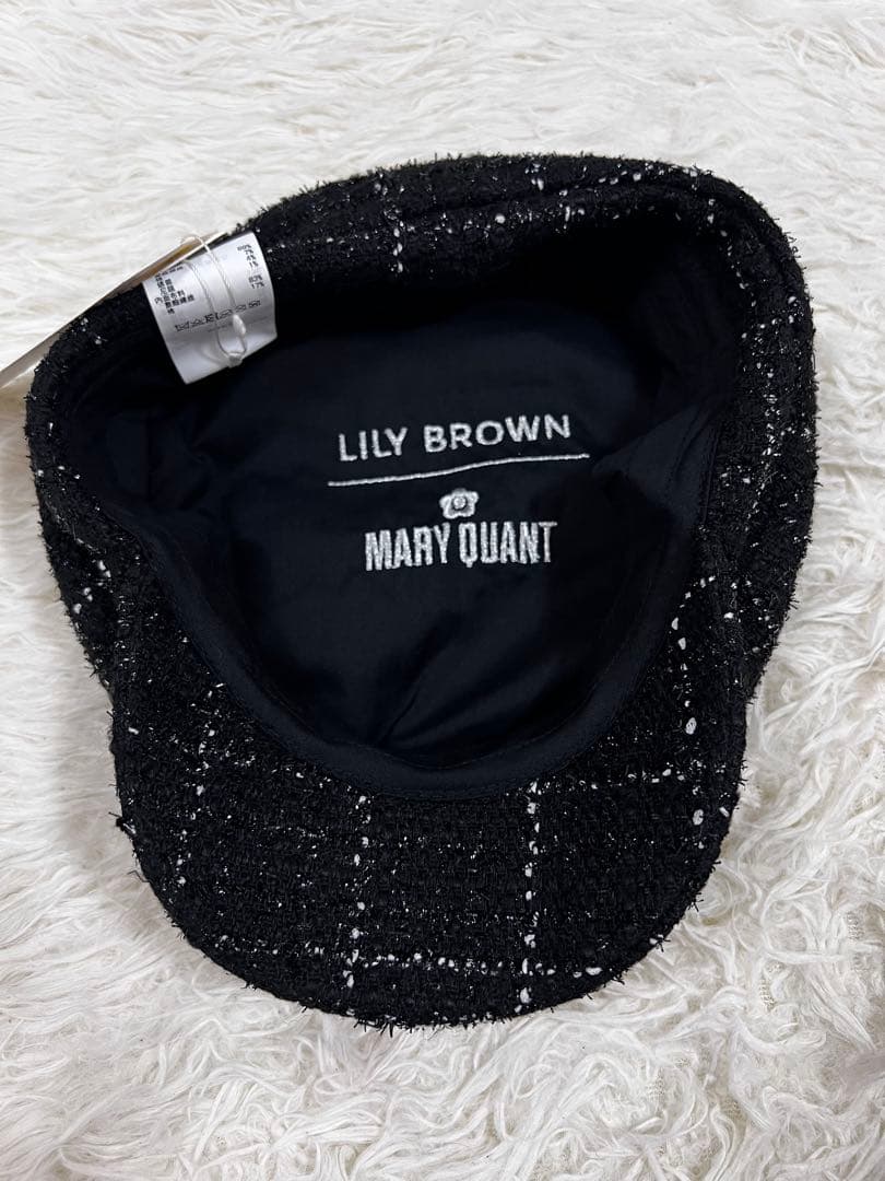タグ付　LILY BROWN MARY QUANT デイジーモチーフキャスケット