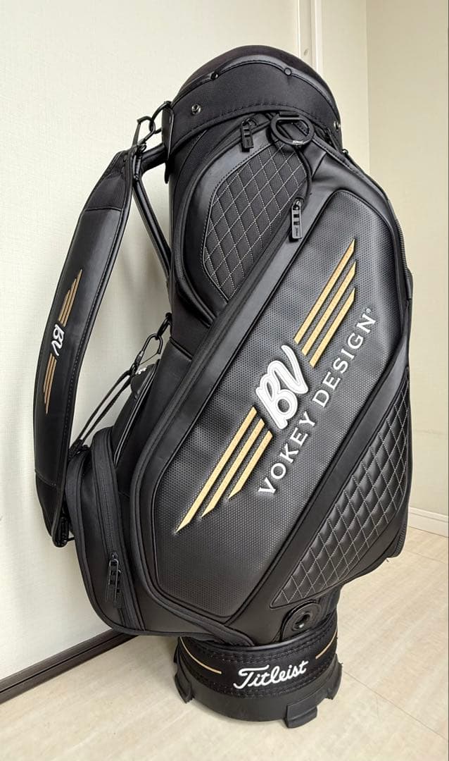 【良品⭐︎限定品】タイトリスト　キャディーバック　VOKEY 黒　ゴールド
