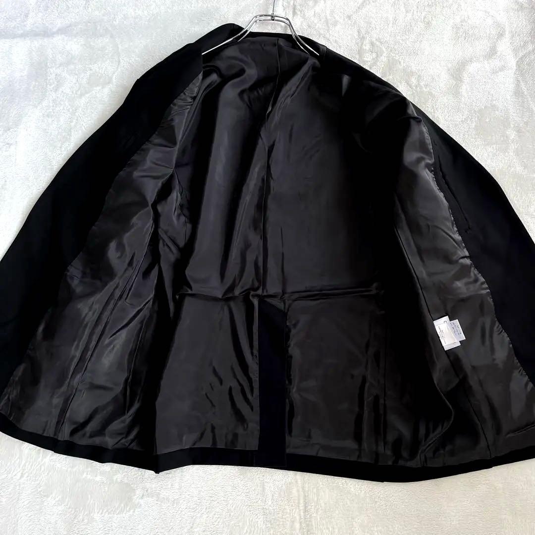 ごうCRONOS ノーカラージャケット 42 XL 黒 テーラード