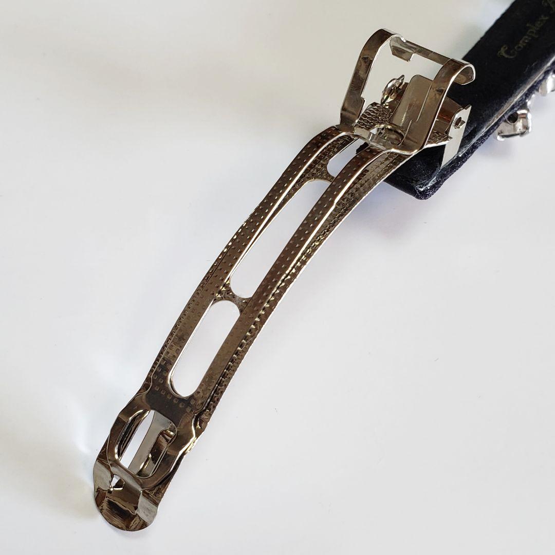 新品未使用　コンプレックスビズ ビジュー ブルー　バレッタ ヘアアクセサリー